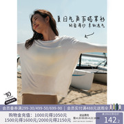LaNikar设计感后背拼接长袖T恤女夏季微透视跑步健身上衣运动罩衫