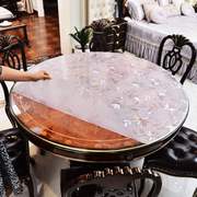 100环保圆桌桌布防水防油免洗pvc软，玻璃餐桌垫胶垫水晶板酒店台布