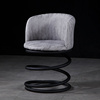 吧台椅现代简约j时尚北欧铁艺，个性靠背椅子美式休闲复古创意弹簧