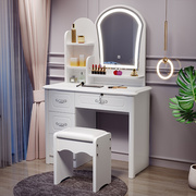 欧式梳妆台卧室现代简约小户型高级感轻奢大容量收纳柜一体化妆桌