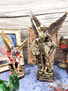 大天使米迦勒麦克尔天使摆件树脂工艺品居家日常装饰雕像工艺品