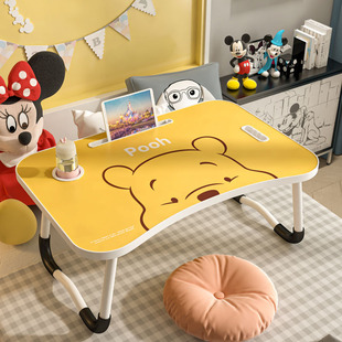 迪士尼正版床上小桌子，可折叠卡通学生宿舍电脑桌，儿童卧室学习书桌