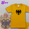 帝国时代神圣罗马帝国旗帜黑鹰黄色T恤