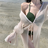 三亚泰国度假风飘逸防晒开衫，女轻薄透气法，夏季防晒海边沙滩裙外套