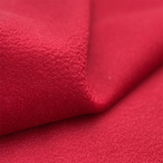 布艺岛大红色水波纹柔软细腻单面，羊绒顺毛羊毛，面料秋冬大衣布料