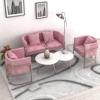 北欧风饮品店ins创意沙发，组合接待室网红布艺沙发咖啡厅休闲沙发
