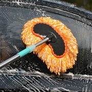 洗车刷子软毛除尘掸子伸缩擦车拖把刷车长柄清洁工具汽车用品专用