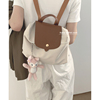 尼龙帆布双肩包包女2023潮韩国休闲背包，学生上课大容量手提包