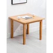 加厚楠竹方桌正方形简约餐桌，简易的小吃饭桌，实木四方桌子写字家用