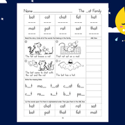 幼小学生儿童自然拼读句子，短文单词英语启蒙phonics练习本作业纸