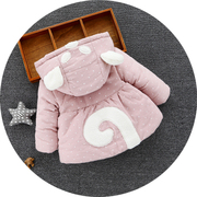 2017冬季童装女童棉衣婴儿保暖加厚加绒棉袄外套小童宝宝棉服