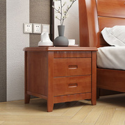 实木床头柜简约现代中式主卧储物柜胡桃原木小柜子橡木床边柜整装