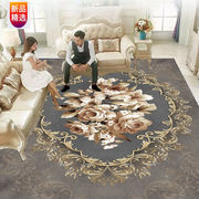 欧式地毯客厅茶几垫卧室房间满铺地毯卫生间防滑垫可定制M棕色120