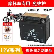 摩托车电瓶免维护蓄电池通用五羊踏板车弯梁车12v7a5a9a14a干电池