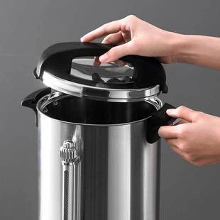 不锈钢电热开水桶商用自动开水器大容量双层保温桶烧水桶开水