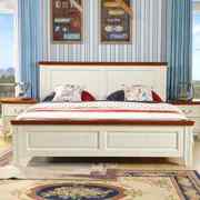 地中海风格全实木主卧大床高箱1.5米双人家具美式储物1.8米柏
