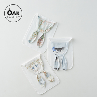 Oak Family 婴儿吸汗巾儿童幼儿园A类单向导湿垫背纱布宝宝隔汗巾