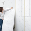 仿瓷砖自粘防水防潮墙贴电视背景墙壁纸铝塑板，pvc墙板装饰自装