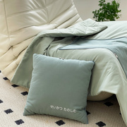 枕抱被子两用二合一纯棉空调被汽车午睡折叠车载懒人盖毯沙发靠垫