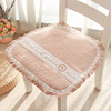 韩式纯棉布艺椅子垫四季通用全棉，坐垫家用薄款餐椅，垫子透气凳子垫