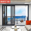 新豪轩门窗V105重型推拉门三轨三玻客厅阳台玻璃移门现代简约