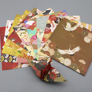 双面印花正方形折纸中国风，日式和风彩色，纸15cm儿童千纸鹤手工叠纸