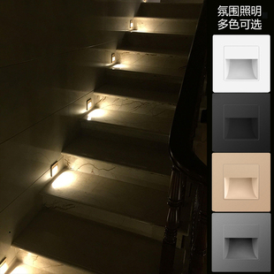 酒店86型嵌入式led小夜灯过道，楼梯台阶踏步灯，光控人体感应地脚灯
