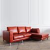 北欧皮艺沙发头层油蜡皮美式创意，客厅牛皮转角沙发组合家具