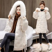 冬季女士中长款羽绒服加厚保暖韩版棉衣女装修身显瘦棉服外套潮