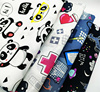 卡通印花小熊猫手工DIY包包宝宝儿童服装床品纯棉平纹布
