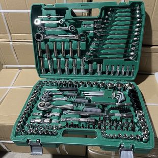 德国进口汽修工具套装，套筒扳手组合工具，修车工具一整套维修工神器