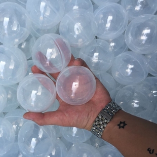 海洋球波波球环保加厚宝宝游乐场彩色无毒无味透明水晶球