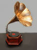 欧式复古大喇叭留声机模型桌面装饰摆件创意精致老式黑胶唱机道具