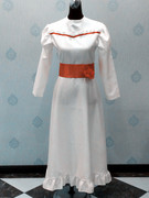 冲钻 安娜贝尔创造万圣节恐怖娃娃白色连衣裙Cosplay服装