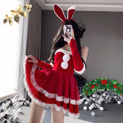 cos万圣节兔子服装兔女郎衣服女仆装制服诱惑新年圣诞装裙子诞326