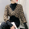 豹纹时尚设计感蝙蝠袖t恤女2024今年流行百搭洋气打底衫上衣