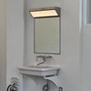 韩国卫生间方形镜子镜前灯中古风网红现代不锈钢带灯浴室化妆镜子