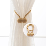 窗帘绑带绑绳磁铁窗帘扣配件，创意挂球一对挂钩扎束带绑球系带磁吸