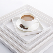 正方形密胺托盘花盆杯子15小盘子四方塑料方盘大尺寸茶盘收纳沥水