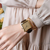 聚利时手表方形经典简约百搭方盘女表皮带手表中性时尚手表354