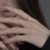 s925纯银戒指女荆棘小众，设计简约时尚，个性气质冷淡风可调节指环