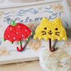 儿童布贴创意DIY 刺绣贴布贴花 衣服补丁贴 可爱黄猫 草莓 雨伞