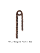 NOLA* Leopard Feather Boa多种穿法 三重毛反转豹纹围巾