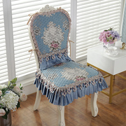 定制欧式餐桌布椅垫椅套，奢华椅子垫子，靠背一体坐垫连体歺椅垫梳妆