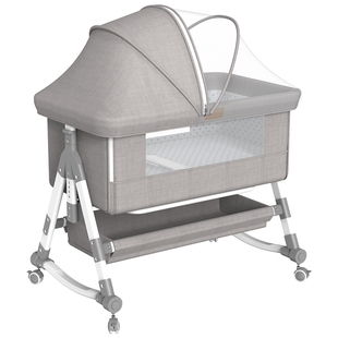 婴儿床拼接大床可移动便携式可折叠摇篮床宝宝bb床多功能新生儿童