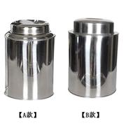 加厚不锈钢茶叶罐茶叶桶烤漆小号大号茶罐茶桶密封罐茶盒