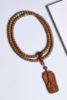 印度老山檀香木项链吊坠毛衣链挂件饰品男女礼物古典风文玩锁骨链