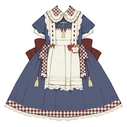 爱丽丝的野餐原创设计lolita连衣裙，op长袖日常裙子，意向金预约(金预约)