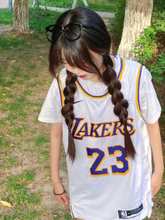 篮球服女夏天短袖上衣中长款学生运动跑步宽松直筒女生休闲篮球服