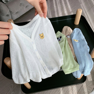 宝宝防晒衣婴幼儿童装男女童开衫外套夏季薄款中小童，上衣服空调衫